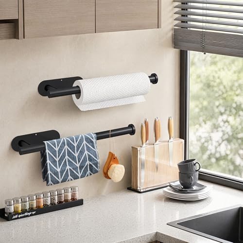 DEKAVA Paper Towel Holder Under Cabinet Wall Mount - Image 2