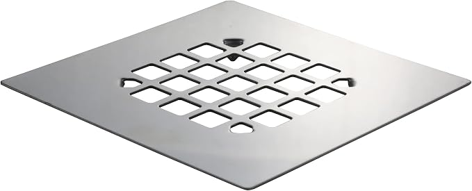 Danco Square Snap-in Shower Drain Cover in Chrome by DANCO