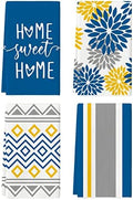 Artoid Mode Stripes Home Sweet Home Boho Spring Kitchen Towels Dish Towels by ArtoidMode