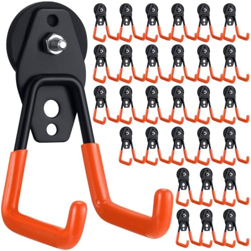 Landhoow 30 Pcs Large Magnetic Hooks Heavy Duty Garage Magnet Hooks Strong by Landhoow