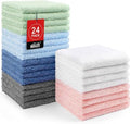 HOMEXCEL Washcloths 24PK, Ultra Soft&Highly Absorbent Face Towels, 12X12 in by HOMEXCEL