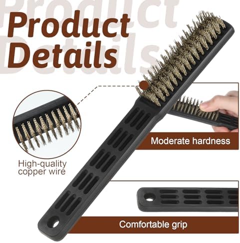 2 Pack Bowling Shoe Brushes, Heavy Duty Wire Brush Outdoor Shoe Cleaning Brushes - Image 3