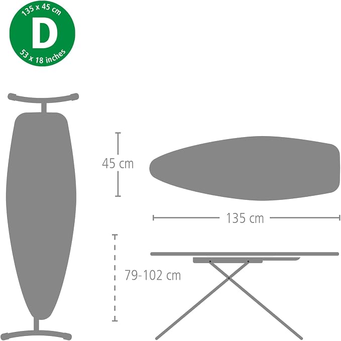 Brabantia Replacement Ironing Board Cover | All-in-One Set | Fits Premium Board - Image 4