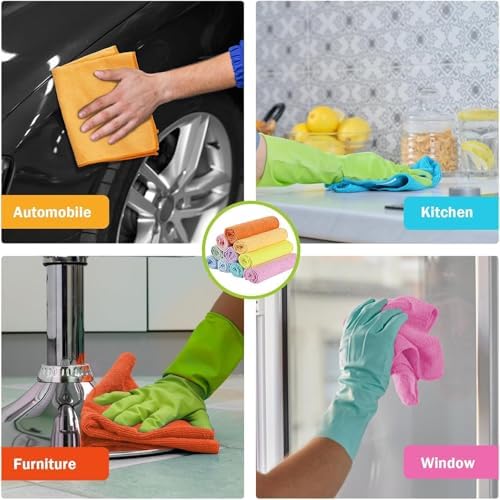 AIDEA Microfiber Cleaning Cloth, Cleaning Rags, 11.5"×11.5" - Image 5
