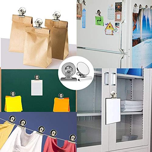 15-Pack Refrigerator Magnetic Set – Brushed Nickel Rust-Proof Fridge Magnets - Image 5