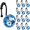 Sunlit Luxury Design Round Blue Diamond Crystal Gem Bling by Sunlit