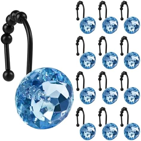 Sunlit Luxury Design Round Blue Diamond Crystal Gem Bling by Sunlit