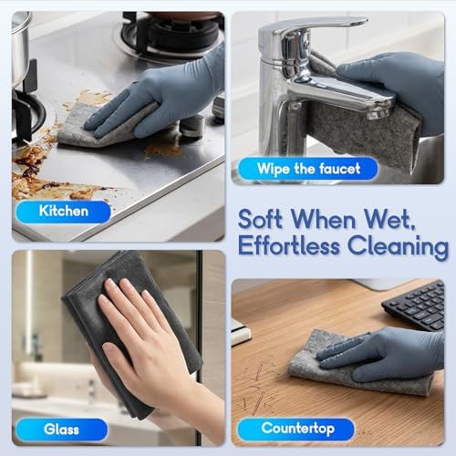 Thickened Magic Cleaning Cloth, Lint Free Streak Free Microfiber Towels - Image 6
