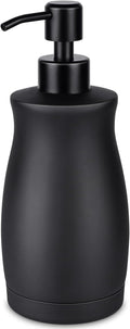 Stainless Steel Countertop Matte Black Soap Dispenser Liquid Bottle by MasterofLifeOptimization