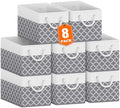Fab totes Storage Bins 8-Pack, Foldable Storage Baskets by Fabtotes