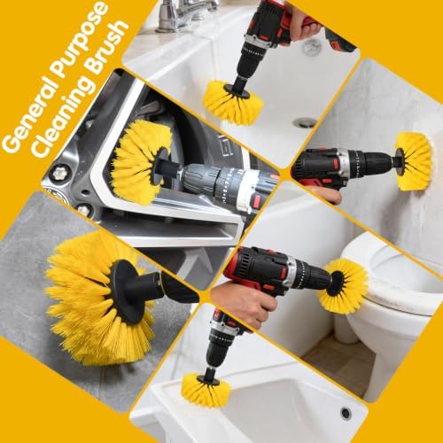 5pcs Drill Brush Set, Soft Bristle & Medium Bristle - Image 6