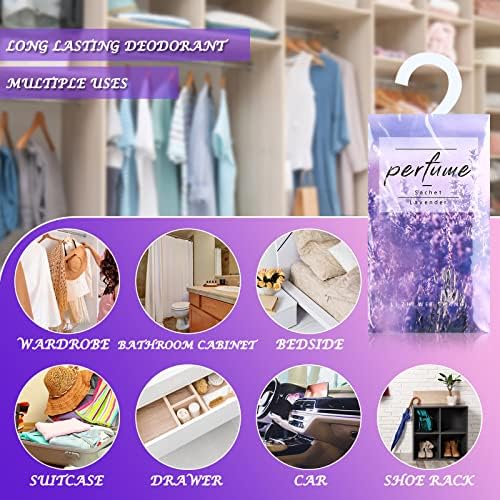 Loopeer 24 Pcs Lavender Large Hanging Closet Deodorizer Air Freshener Scented - Image 7