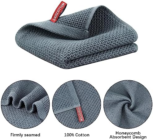 Nialnant 6 Pack Kitchen Hand Towels, 100% Cotton - Image 3