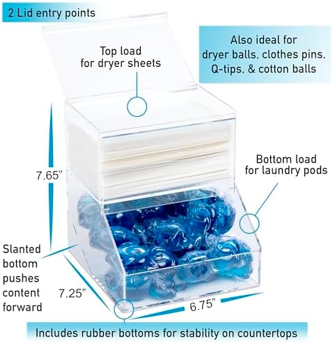 Inevibe Laundry Pod Holder & Dryer Sheet Dispenser - Image 3