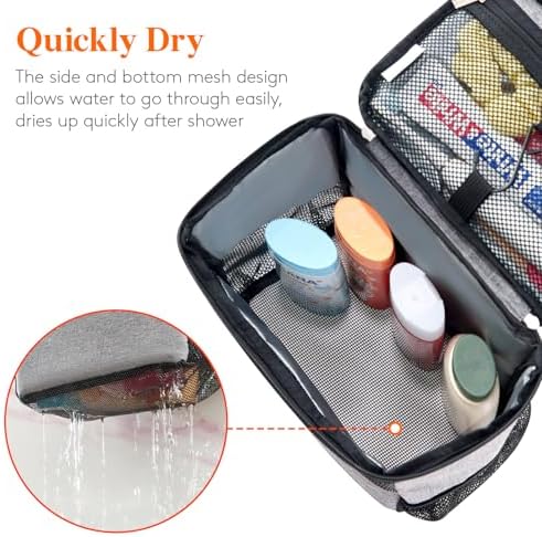 Lifewit Shower Bag Mesh Shower Caddy Portable College Dorm Room Essentials Tote - Image 5