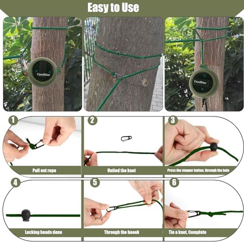Portable Travel Clothesline, 33ft Camping Clothes line - Image 5