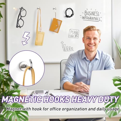 60 Pack Magnetic Hooks for Cruise Cabins 30lbs Heavy Duty Magnet - Image 7