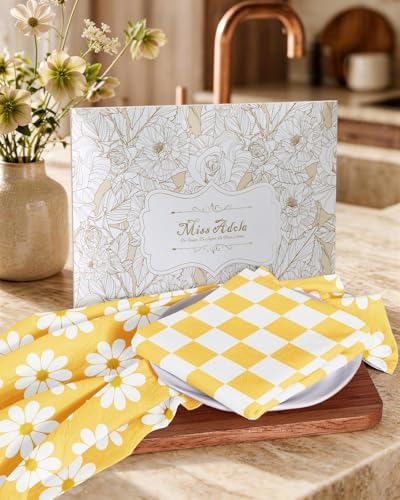 Miss Adola 2 Pack 150GSM Flour Sack Kitchen Towels - Image 6
