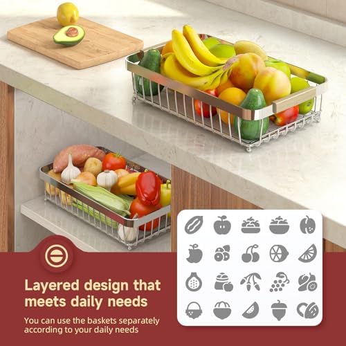 Sevenblue 2-Tier Fruit Basket - Image 4