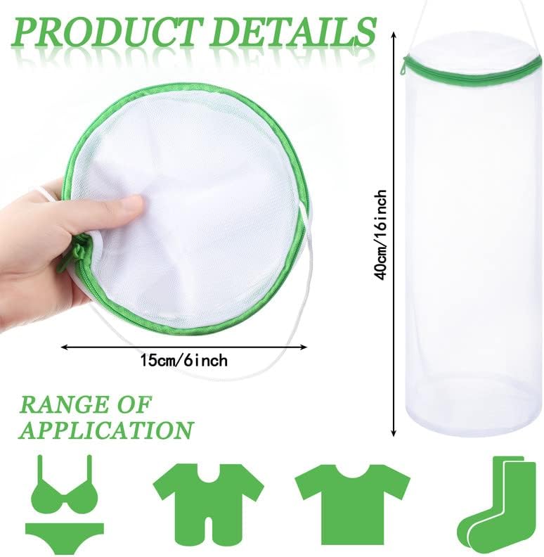 Boao Sock Laundry Bag with Mesh & Zipper - Image 3