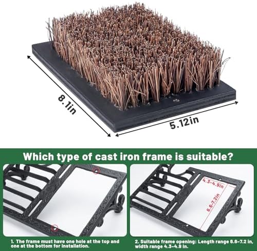 Heavy Duty Boot Scraper Brush Outdoor, Cast Iron Shoe Scrapers - Image 2