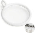 50 Packs White Metal Curtain Rings by GASRONS