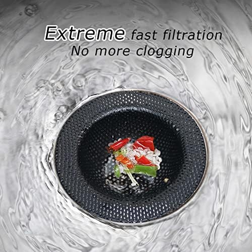 2Pack Black Kitchen Sink Drain Strainer - Image 3
