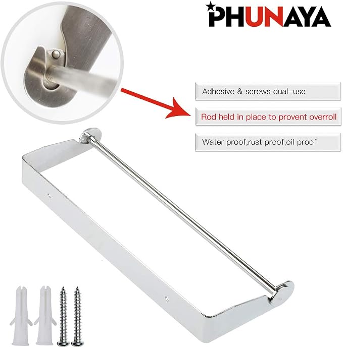 PHUNAYA Under Cabinet Paper Towel Holder Wall Mount - Image 3