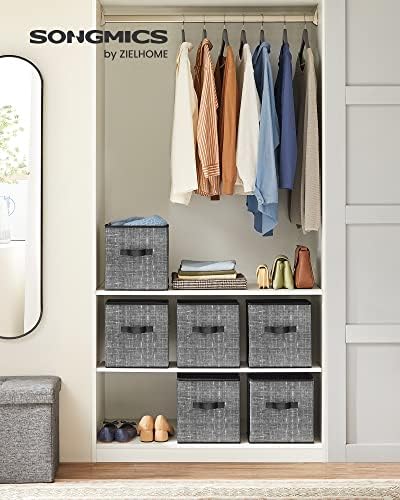 SONGMICS Storage Cubes, 11-Inch Foldable Closet Organizers - Image 2