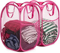 HOUSE AGAIN 2 Pcs Pop Up Laundry Hamper, Strong Mesh Laundry Baskets Collapsible by HOUSEAGAIN