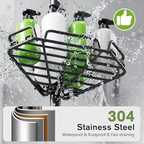 DAOYA Shower Caddy Tension Pole Shower Organizer Tension Rod - Image 4