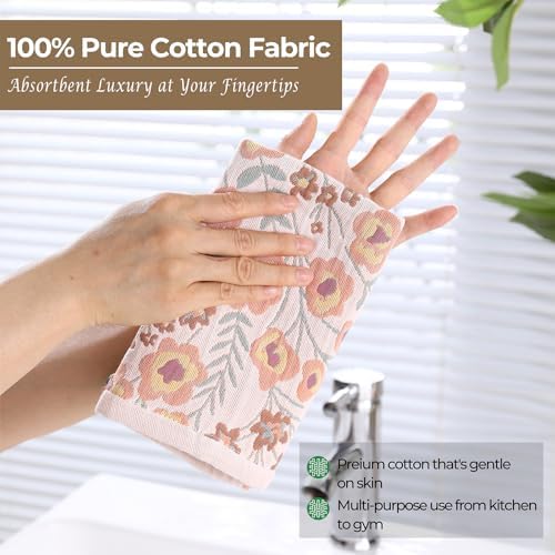 Set of 4 Cotton Floral Kitchen Towels - Image 6
