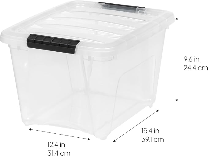 IRIS USA 6-Pack 19 Quart Storage Bins - Image 2
