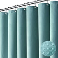 Dynamene Stall Waffle Shower Curtain 256 GSM Heavy 36"x72" Teal/Turquoise by Dynamene