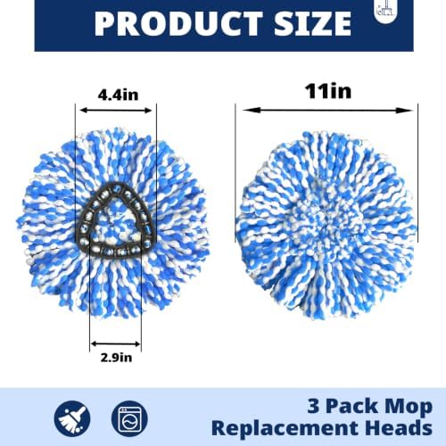 Spin Mop Replacement Head, 3 Pack Refills - Image 3