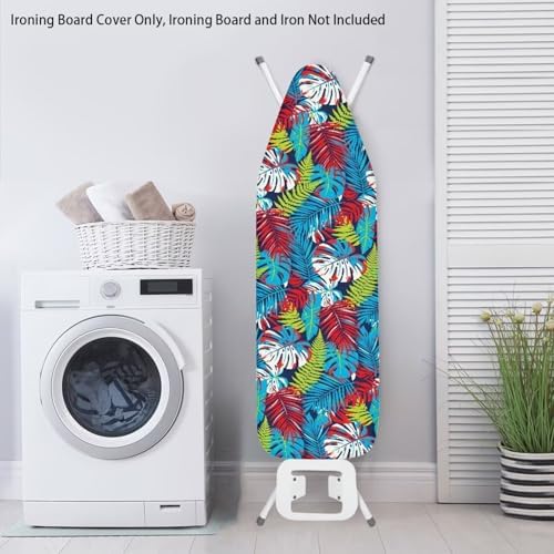 Tropical Leaf Ironing Board Cover 15x54 Inch Hawaii Palm Leaf Monstera Ironing - Image 4