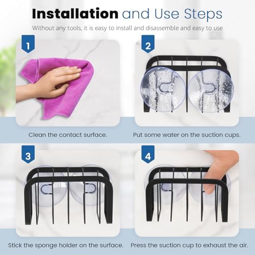 HLOOL Sponge Holder for Kitchen Sink - Image 3