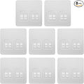 8 Pack Shower Caddy Adhesive Replacement, Strong Adhesive Double Hooks by Lsnisni