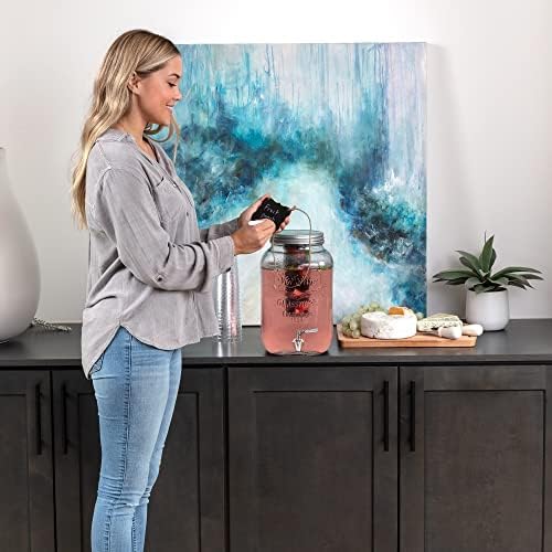 2-Gallon Glass Liquor Decanter Drink Dispenser - Image 4