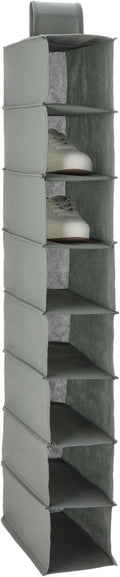 Amazon Basics 8-Tier Hanging Closet Shelf Shoe Organizer, Space Saving Storage by AmazonBasics