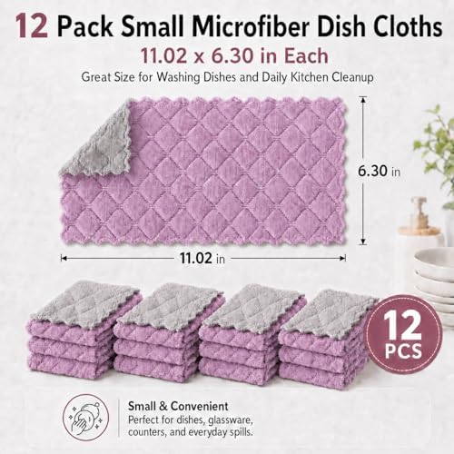 kimteny 12 Pack Dish Cloths for Washing Dishes - Image 2