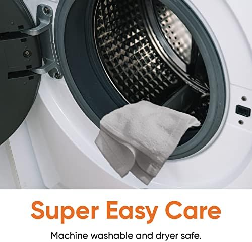 Superio Cotton Terry Washcloths Grey Towels 100% Cotton Cleaning Cloth Rags - Image 5