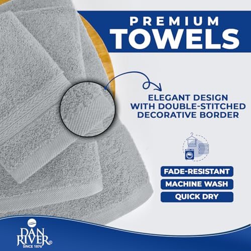 DAN RIVER 8 Piece Luxury Bath Towels - Image 6