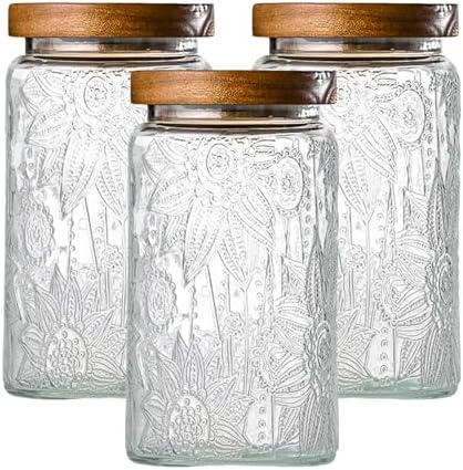 Glass Storage Containers With Lids, Glass Jars With Lids by Unknown