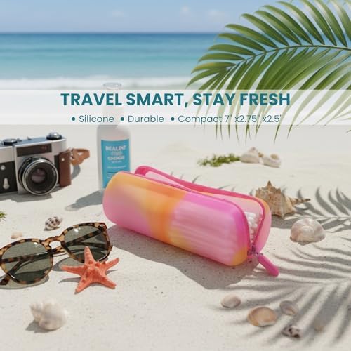 Cotton Round Swab Travel Case, 2-in-1 Beauty Organizer - Image 3