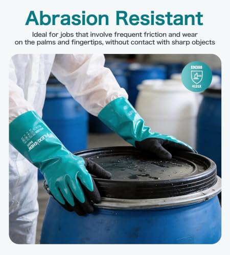 JDL Heavy-Duty Nitrile Chemical Gloves - Image 5