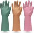 MAMISON 3 Pairs Colorful Reusable Waterproof Household Dishwashing Cleaning by QualityKitchenandHome
