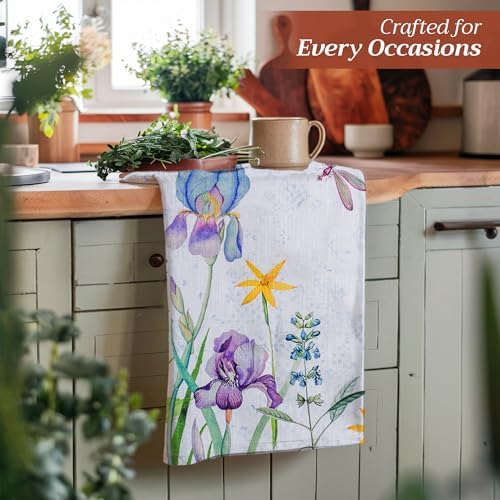 Maison d' Hermine Kitchen Towels Set of 3 Reusable 100% Cotton 27.50" x 20" - Image 5