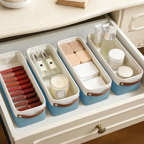 Bagnizer Small Fabric Storage Baskets, Decorative Basket - Image 6
