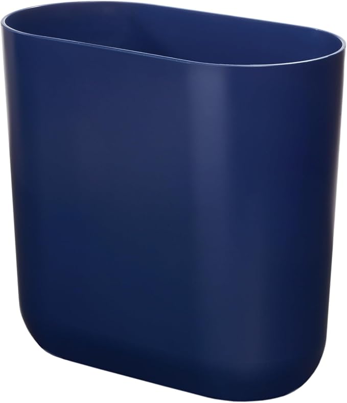 iDesign Small Slim Plastic Bathroom Trash Can by iDesign
